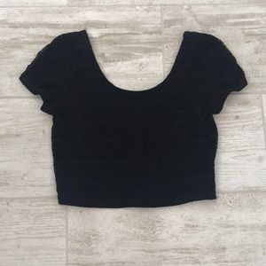 AÉROPOSTALE black Crop Top